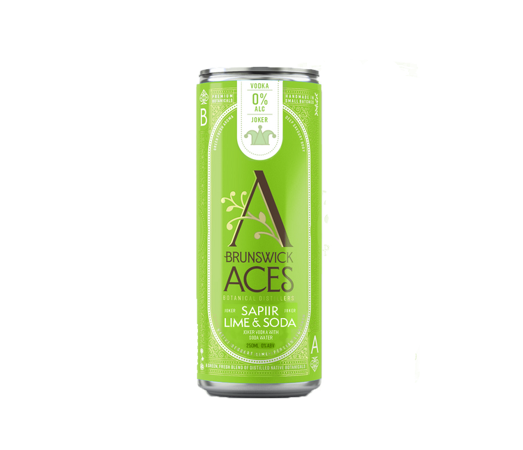 Brunswick Aces - Joker Sapiir Lime Soda RTDs (0% ABV)