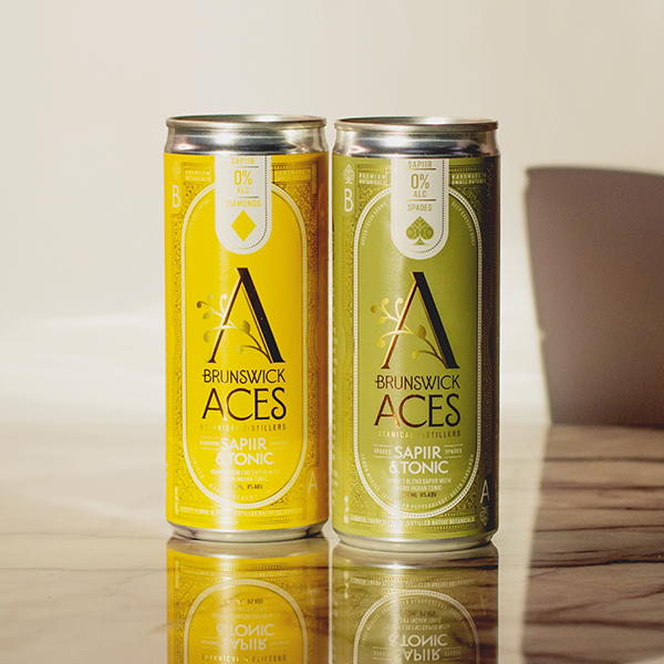 Brunswick Aces - Diamonds Sapiir & Tonic RTDs (0% ABV)