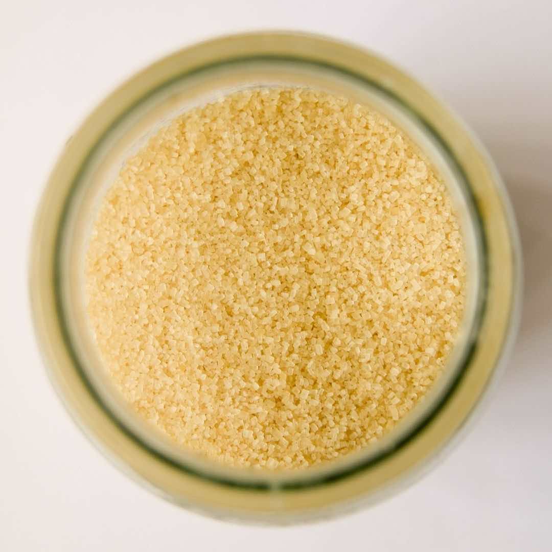 Demerara sugar in a bowl