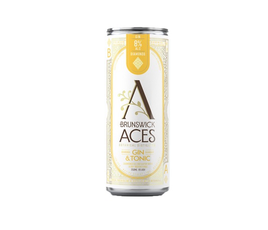 Brunswick Aces - Diamonds Gin & Tonic RTDs (8% ABV)