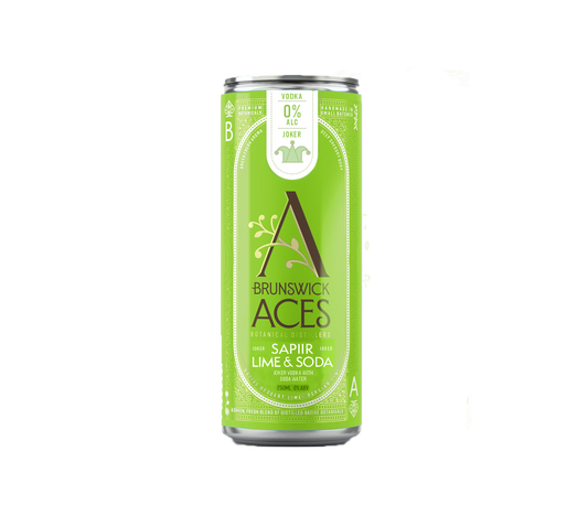 Brunswick Aces - Joker Sapiir Lime Soda RTDs (0% ABV)