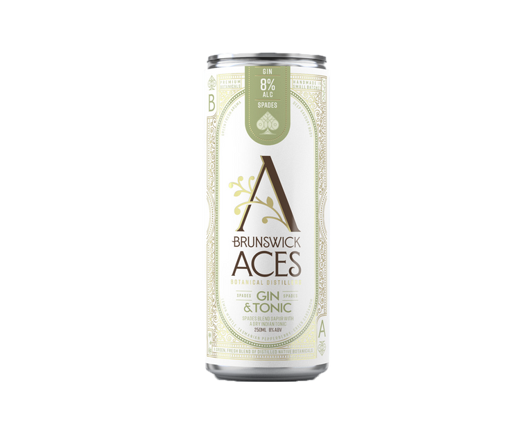 Brunswick Aces - Spades Gin & Tonic RTDs (8% ABV)